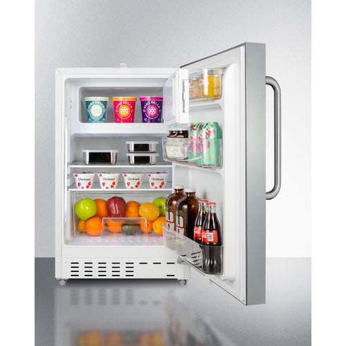 Summit | 21" Wide Built-In Refrigerator-Freezer, ADA Compliant (ALRF48CSS)    - Toronto Brewing