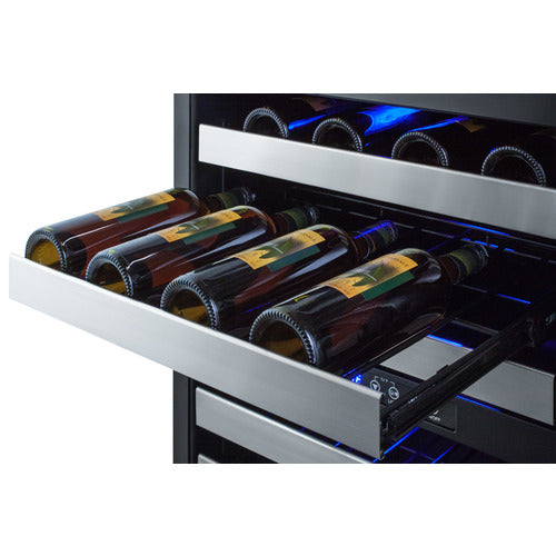Summit | 24" Wide Combination Dual-Zone Wine Cellar and 2-Drawer Refrigerator-Freezer (SWCDRF24)    - Toronto Brewing