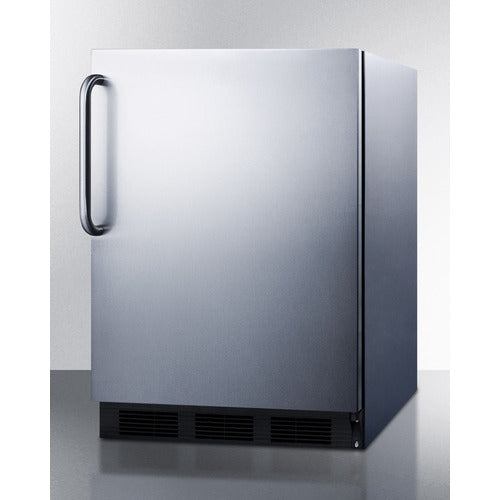 Summit | 24" Wide Refrigerator-Freezer, ADA Compliant (CT663BKBISSHVADA) Full Stainless (CT663BKCSSADA)   - Toronto Brewing