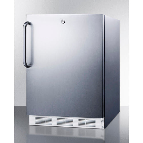 Summit Accucold | 24" Wide Accucold General Purpose Refrigerator-Freezer, ADA Compliant (CT66LWADA) Stainless Steel Front and Cabinet (CT66LWCSSADA)   - Toronto Brewing