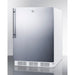 Summit | 24" Wide Accucold General Purpose Refrigerator-Freezer, Built-In and ADA Compliant (CT66LWBIADA) Stainless Steel Front and White Cabinet with Vertical Handle (CT66LWBISSHV)   - Toronto Brewing