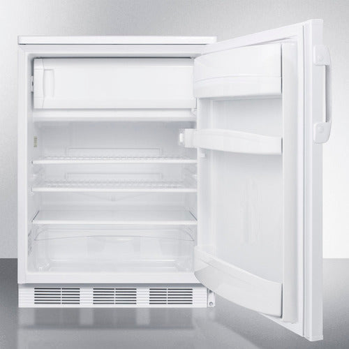 Summit Accucold | 24" Wide Accucold General Purpose Refrigerator-Freezer, Built-In (CT66LWBI)    - Toronto Brewing
