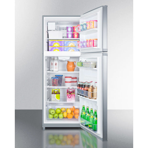 Summit | 26" Wide Top Mount Refrigerator-Freezer, with Icemaker (FF1427SSIM)    - Toronto Brewing