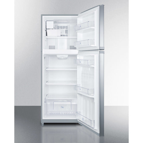 Summit | 26" Wide Top Mount Refrigerator-Freezer, with Icemaker (FF1427SSIM)    - Toronto Brewing