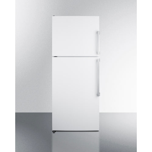 Summit | 28" Wide Top Mount Refrigerator-Freezer (FF1513SS) Left Hand White  - Toronto Brewing