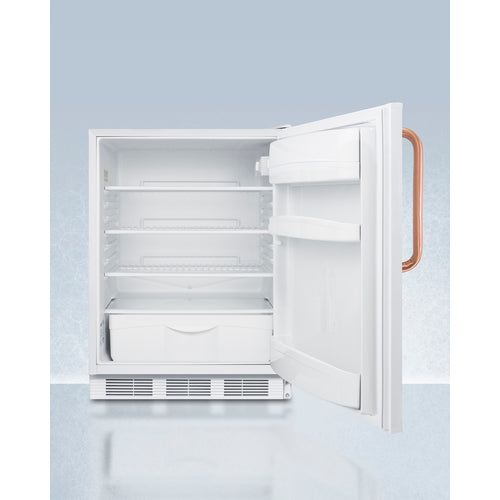 Summit Accucold | 24" Wide All-Refrigerator with Antimicrobial Copper Handle, ADA Compliant (FF6LWBI7TBCADA)    - Toronto Brewing