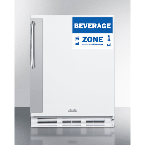 Summit | 24" Wide Commercial All-Refrigerator, ADA Compliant (FF6W7BZADA)    - Toronto Brewing