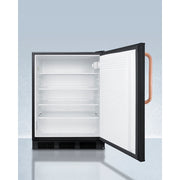 Summit | 24" Wide All-Refrigerator with Antimicrobial Copper Handle, ADA Compliant (FF7LBLKBITBCADA)    - Toronto Brewing