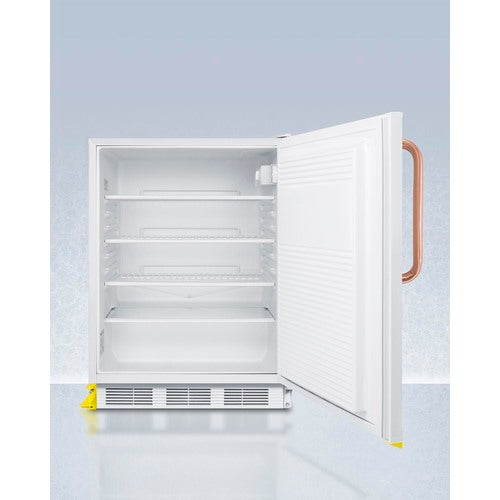 Summit | 24" Wide All-Refrigerator with Antimicrobial Copper Handle and Step-to-Open Pedal, ADA Compliant (FF7LWBITBCSTOADA)    - Toronto Brewing