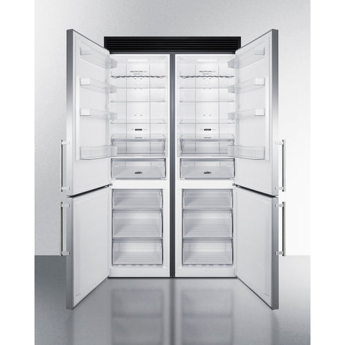 Summit | 48" Wide Bottom Freezer Refrigerator Set (FFBF181ES2KIT48)    - Toronto Brewing