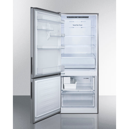 Summit | 28" Wide Bottom Freezer Refrigerator (FFBF279SSX) Left Hand No  - Toronto Brewing