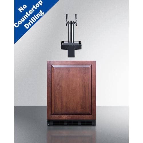 24" Wide Built-In Floating Tap Beer Kegerator, ADA-Compliant (SBC58BLIFFLTWADALHD)