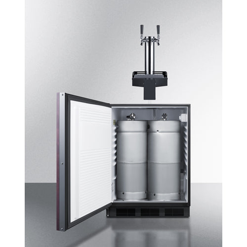 24" Wide Built-In Floating Tap Beer Kegerator, ADA-Compliant (SBC58BLIFFLTWADALHD)
