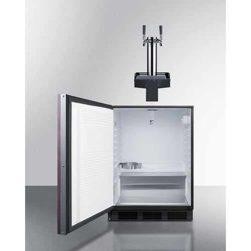 24" Wide Built-In Floating Tap Beer Kegerator, ADA-Compliant (SBC58BLIFFLTWADALHD)