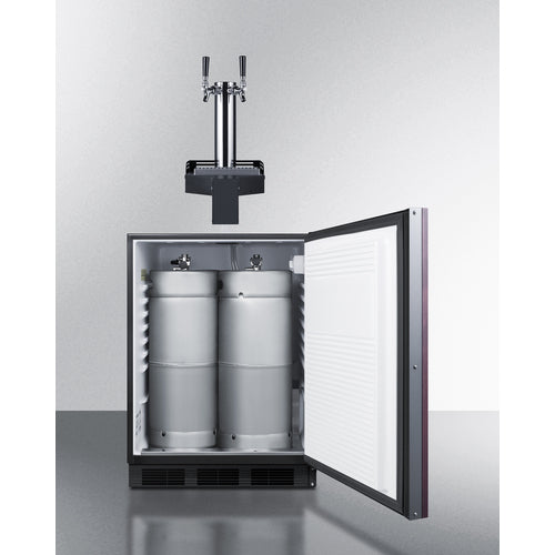 24" Wide Built-In Floating Tap Beer Kegerator, ADA-Compliant (SBC58BLIFFLTWADA)