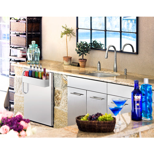 Summit | Commercial Outdoor, Built-In All-Refrigerator with Speed Rail (SPR7BOSSTSR)    - Toronto Brewing