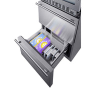 Summit | 24" Wide Combination Dual-Zone Wine Cellar and 2-Drawer All-Freezer (SWCDAF24)    - Toronto Brewing