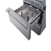 Summit | 24" Wide Combination Dual-Zone Wine Cellar and 2-Drawer All-Refrigerator (SWCDAR24)    - Toronto Brewing