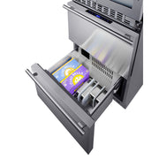 Summit | 24" Wide Combination Dual-Zone Wine Cellar and 2-Drawer Refrigerator-Freezer (SWCDRF24)    - Toronto Brewing