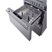 Summit | 24" Wide Combination Dual-Zone Wine Cellar and 2-Drawer Refrigerator-Freezer (SWCDRF24)    - Toronto Brewing