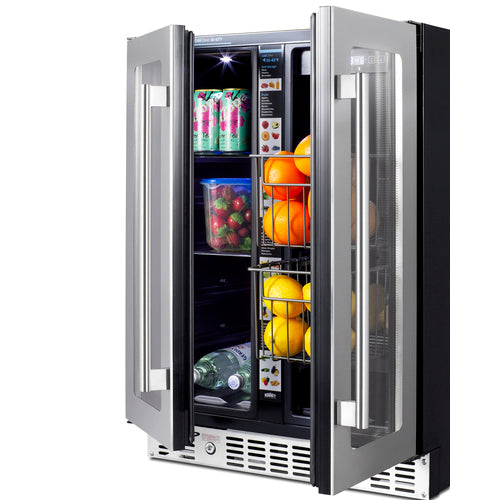Summit | 24" Wide Built-In Dual Zone Produce Refrigerator, ADA Compliant (ALFD24WBVPANTRY)    - Toronto Brewing