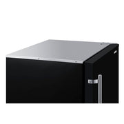 Summit | 24" Wide All-Refrigerator with Casters (FF7LBLKMBL)    - Toronto Brewing