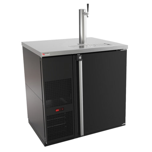Micro Matic Pro-Line™ | 36-3/4" Wide Kegerator - Black with Integrated Glass Rinser (MDD36-E-LT) Single tap   - Toronto Brewing