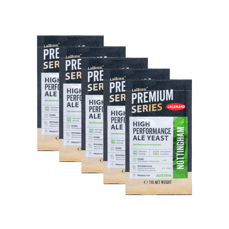 LalBrew | Nottingham High Performance Ale Yeast (11 g) x 5 Sachets    - Toronto Brewing