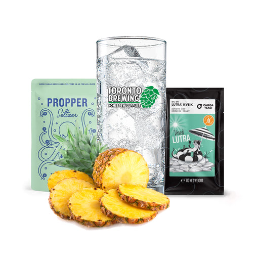 Hard Seltzer Recipe Kit - Pineapple (5 Gallon/19 Litre)    - Toronto Brewing