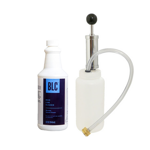 Kegerator Line Cleaning Kit with Pump for Keg Fridge Faucets with BLC Line Cleaner    - Toronto Brewing