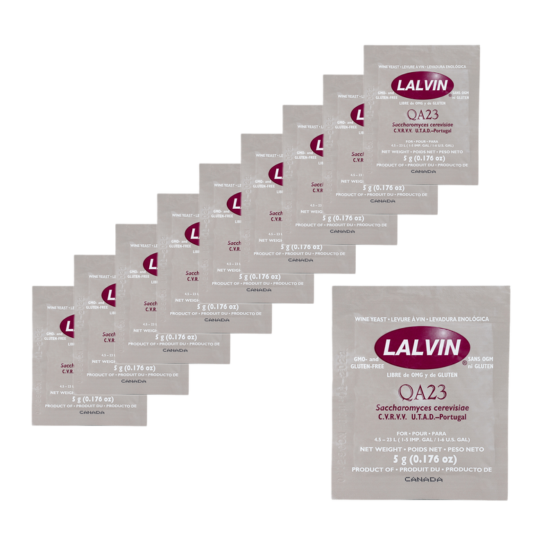 Lalvin | QA23 Wine Yeast (5 g) x 10 Sachets    - Toronto Brewing