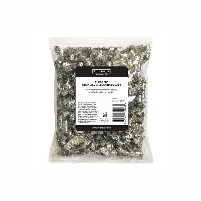 Turbo 500 - Replacement Stainless Saddles 500g    - Toronto Brewing