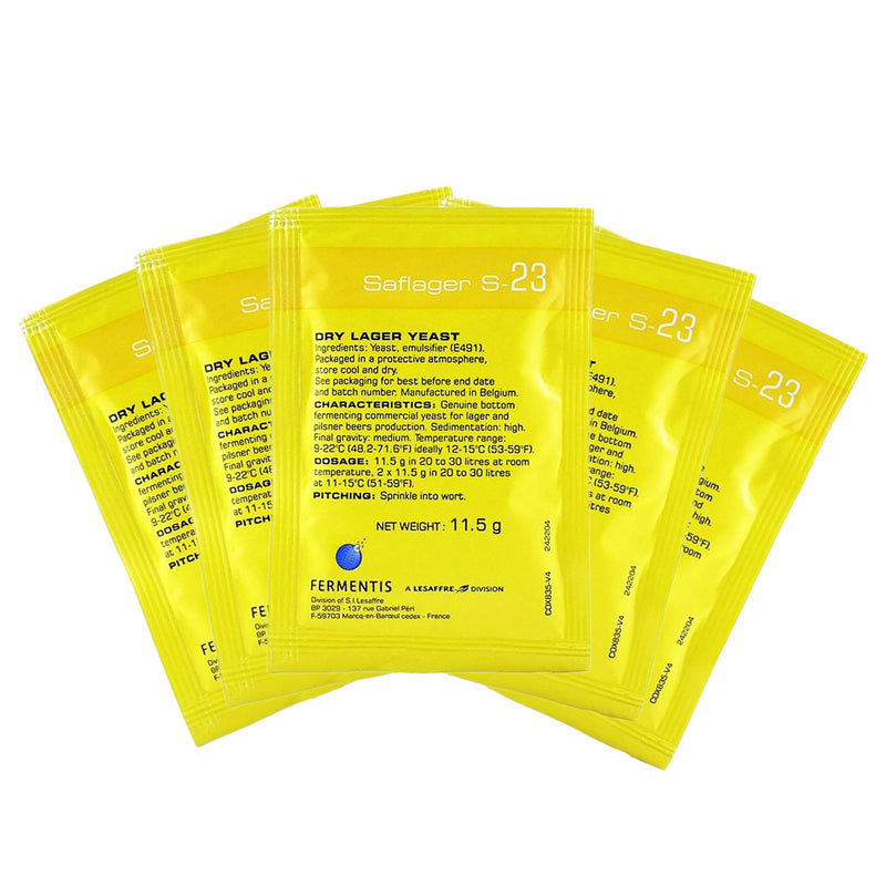 Fermentis | Saflager S-23 German Lager Dry Yeast (11.5 g) 5 Pack   - Toronto Brewing