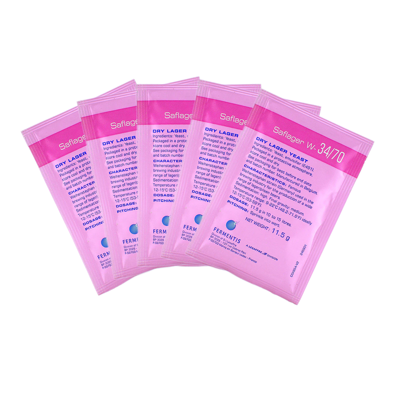 Fermentis | Saflager W-34/70 German Lager Dry Yeast (11.5 g) x 5 Sachets    - Toronto Brewing