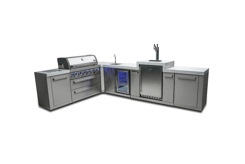 Mont Alpi 805 Island with a 90 Degree Corner, Kegerator and Beverage Center - Image 3