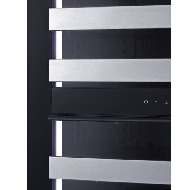 SUMMIT 24" Wide Dual Zone Wine Cellar (Panel Not Included) SDHWC98PNRLHD