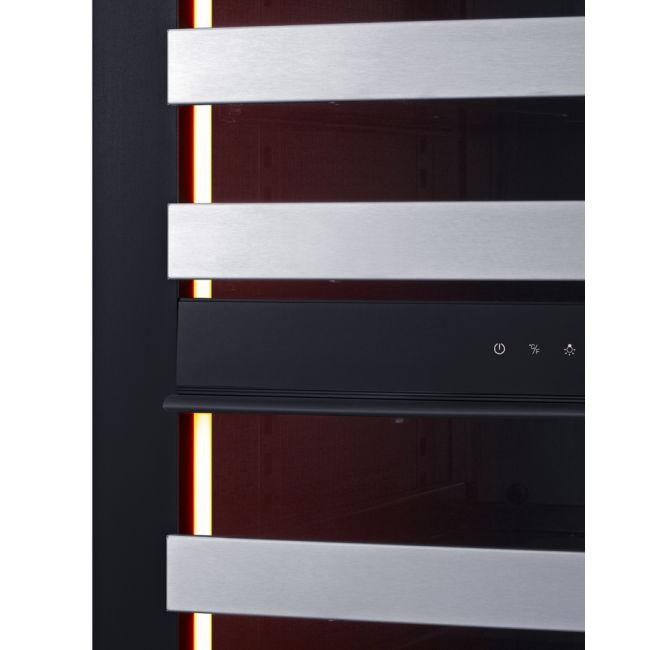 SUMMIT 24" Wide Dual Zone Wine Cellar (Panel Not Included) SDHWC98PNRLHD