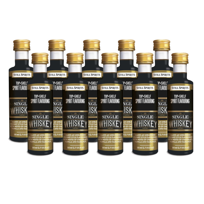 Still Spirits Top Shelf Single Whiskey Essence (50 ml) - 10 PACK    - Toronto Brewing
