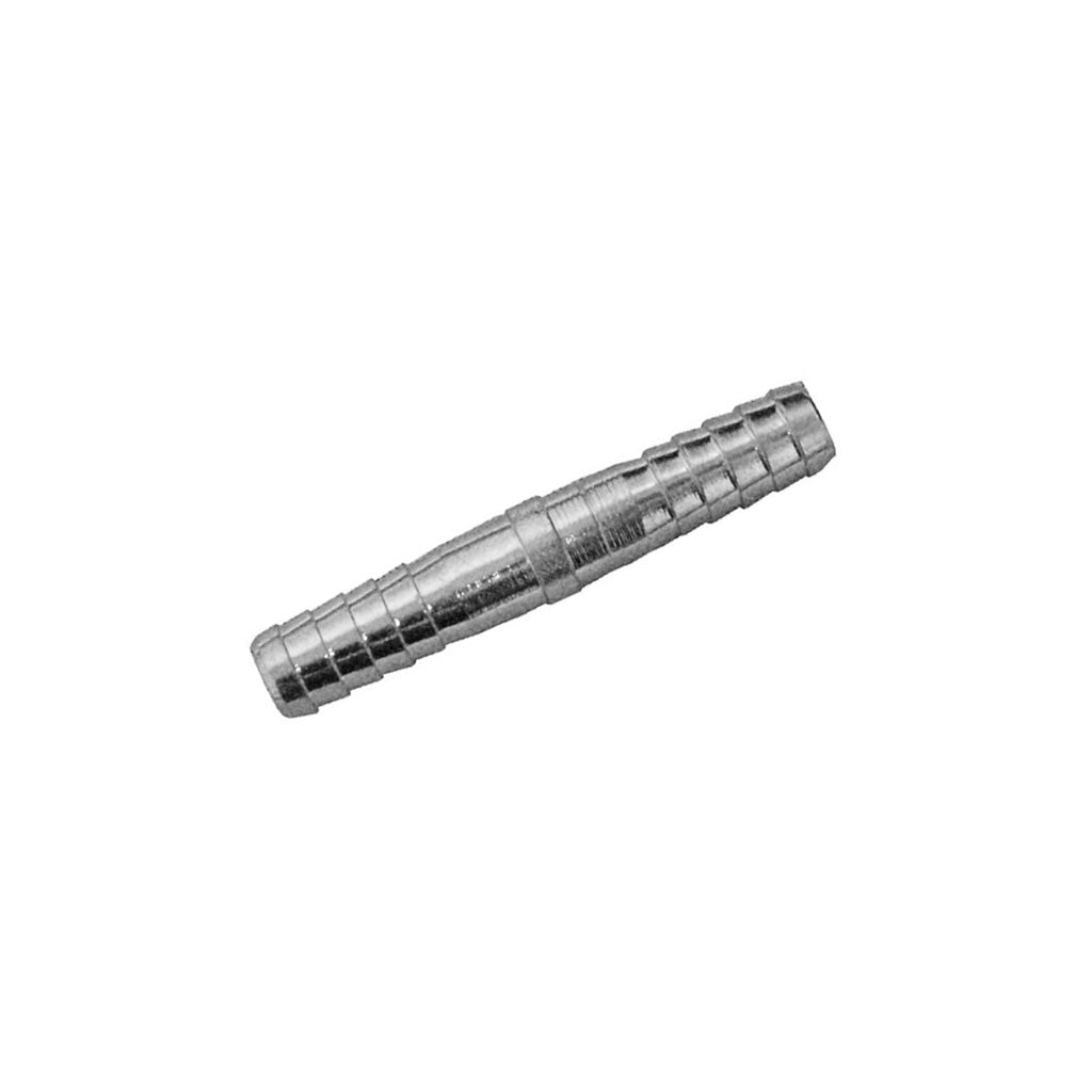 Stainless Steel Connector - 1/4" Barb X 1/4" Barb