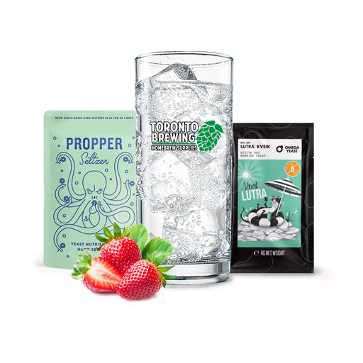 Hard Seltzer Recipe Kit - Strawberry (5 Gallon/19 Litre)    - Toronto Brewing