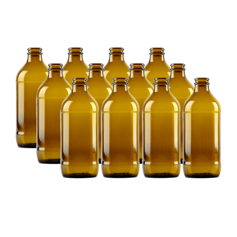 Stubby | Brown Pry-Off Bottles - Case of 24 x 355 ml (12oz)    - Toronto Brewing