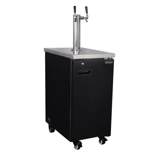 Kegco TCK-17-2 18 inch dual faucet kegerator