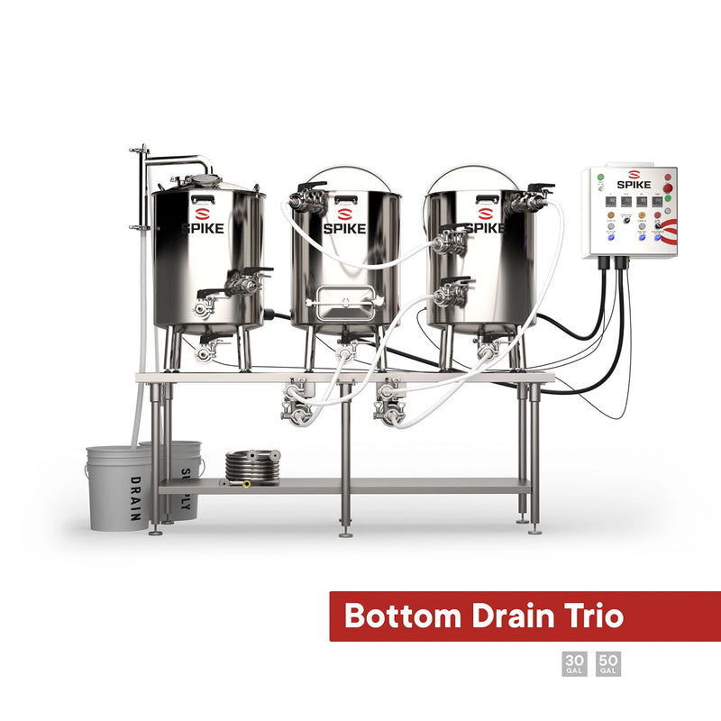 Spike Brewing | Bottom Drain Trio System    - Toronto Brewing