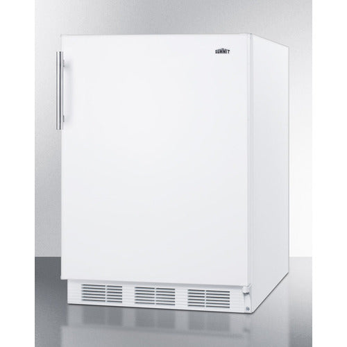 Summit | 24" Wide All-Refrigerator, ADA Compliant (FF63BKCSSADA) White Door/White Cabinet (FF61WBIADA)   - Toronto Brewing