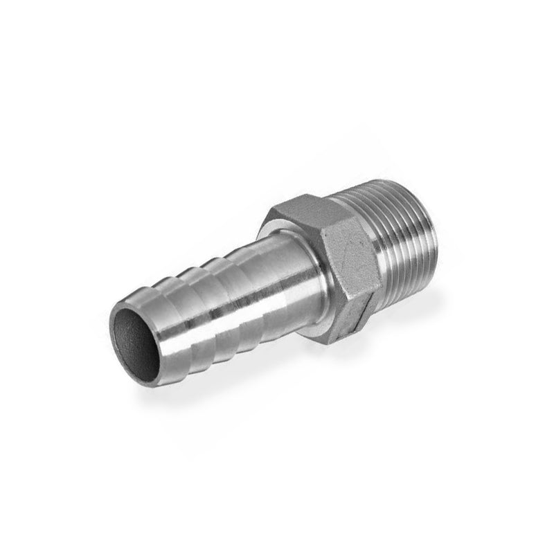 Stainless Steel 1/2" Hose Barb (1/2" MPT)    - Toronto Brewing