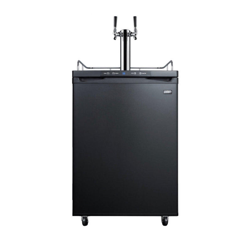 Summit | 5.6 cu. ft Dual Tap Kegerator with Digital Thermostat (SBC635MTWIN) Black   - Toronto Brewing
