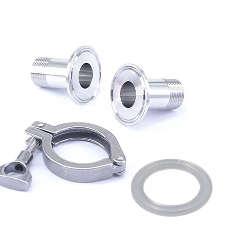 Tri-Clamp - 2" TC x ½" Male NPT Union Set    - Toronto Brewing