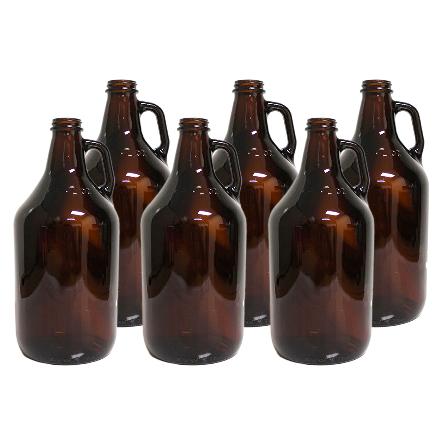 Carboy 1/2 Gallon Amber Glass Growler Fermenter (2 L)