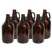 Carboy - 1/2 Gallon Amber Glass Growler Fermenter (2 L) Case of 6   - Toronto Brewing