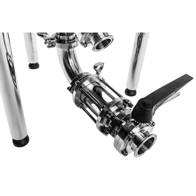 Spike Brewing | Inline Pyrex Sight Glass - 1.5” Stainless Steel Tri-Clamp    - Toronto Brewing